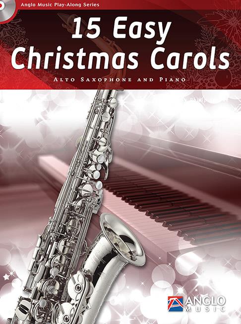 15 Easy Christmas Carols + CD / altový saxofon + klavír